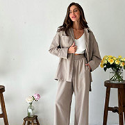 Штани бавовняно-лляні Прованс корда