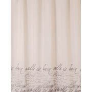 Шторка для ванной Bisk polyester Stamp с кольцами 06879 беж