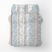 Постільна білизна Затишок фланель Home Line блакитно-бежевий