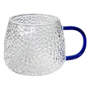 Кружка скляна Льодяник 450 мл Olens 8030-256 синя