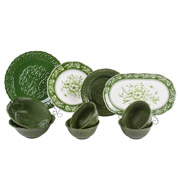 Набір столовий 10 предметів Вінтаж Lefard 823-052 зелений