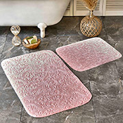 Набір килимків у ванну кімнату Delora Karaca Home gul kurusu рожевий