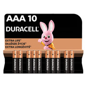 Лужні батарейки Duracell Basic AAA LR6 10 шт. в упаковці
