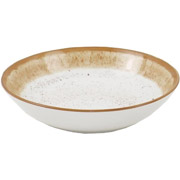 Тарілка супова 20 см Siena Ardesto AR2920SBG біло-жовта