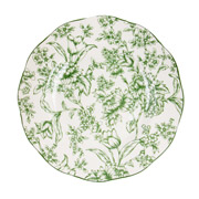 Тарелка фарфоровая 22 см Винтаж Lefard 823-051 зеленая