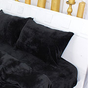 Наволочка Велюр Winter Frost 28-0007 Black Velvet MirSon