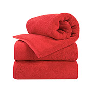 Рушник махровий готельний Lotus 550 червоний
