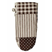 Рукавиця-прихватка Печворк коричневий Господиня Прованс