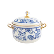 Каструля емальована з кришкою 2,1 л 16 см. Butterfly Elmani