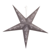 Зірка паперова 60 см 3D LED Novogod'ko 974216 матове срібло