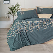 Постільна білизна Keria Bej ранфорс із вишивкою Cotton Box