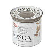 Пластикова кругла ємність для продуктів Tosca 0,7л Stefanplast 55400 біло-сіра