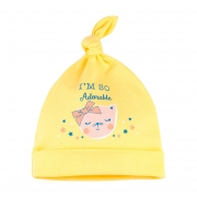 Шапочка для дівчинки Bembi ШП72 інтерлок жовта