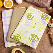 Набір із 3 вафельних кухонних рушників 613 Spring glade Mirson