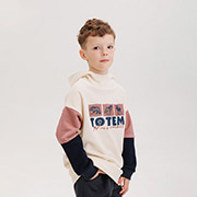 Худі для хлопчика ДЖ330 трикотаж Бембі 280-молочний-синій