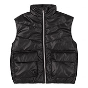 Жилет демисезонный для девочки ЖЛ53 плащевка Бемби Y00-черный