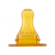 Соска латексна класична, з Х образним отвором для каш, 6+ Baby Team