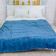 Флісовий плед 1002 Damask Blue Mirson