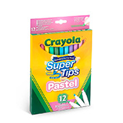 Набір фломастерів Crayola Supertips (washable) пастельні кольори 12 шт 58-7515