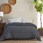 Покривало бавовняне Egi Lotus Home антрацит