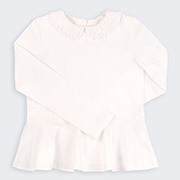 Блузка для дівчинки ФБ927 супрем Бембі 200-молочний
