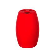 Підставка для зубних щіток 11 см червона Lefard 755-133