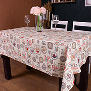 Скатертина бавовняна Рогожа 218 Cream Services Mirson