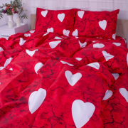 Постільна білизна 22-1275 Marble Heart сатин MirSon