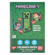 Папір кольоровий двосторонній 20 аркушів A4 Minecraft Yes 955458