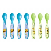 Набір ложечок Nuvita 6м + синій і салатовий NV1410Blue