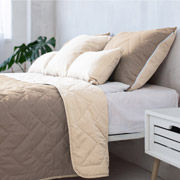 Покривало декоративне двостороннє з наволочками Bora Bora Sonex коричневий-беж