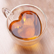 Кружка скляна з подвійними стінками Olens Серце 150 мл 16959-1N