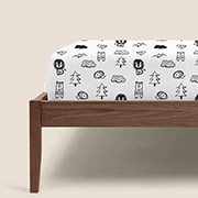 Простынь на резинке Animals ранфорс Cosas