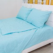 Літній спальний комплект 2415 Eco-Soft 12-4608 Lucretia ковдра, простирадло і наволочки MirSon