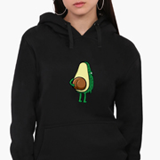 Худі жіночий Авокадо MobiPrint 8921-2032 чорний