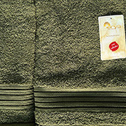 Набір махрових рушників жаккард Dophne Arya темно-зелений