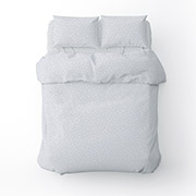 Постільна білизна Зірки різні бязь Home Line сіро-блакитний