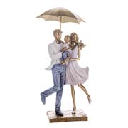 Фигурка декоративная 31см Семья с зонтиком Lefard 192-063