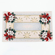 Салфетка гобеленовая с люрексом Снежные забавы Villa Grazia