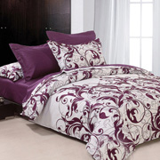 Комплект постільної білизни Selena Вензель Фіолетовий 100027