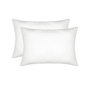 Набір із двох бязевих однотонних наволочок Home Line 120 білий