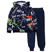 Спортивний костюм для хлопчика 0822197рсп футер-тринитка Татошка синій