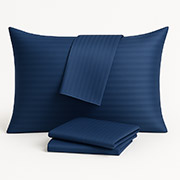 Наволочка Boston Royal Blue Stripe сатин-страйп Ютек