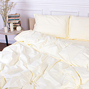 Постільна білизна 30-0002 Soft Yellow сатин-страйп MirSon