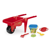 Візок для піску "Гігант" з набором до піску червоний