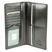 Мужской кожаный купюрник Visconti MZ-6 Turin black