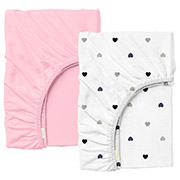 Набір простирадл на гумці Baby Blush Love ранфорс Cosas висота 20 см