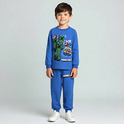 Піжама для хлопчика 0102302скф футер з підчосом Татошка синій