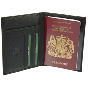 Шкіряна обкладинка для паспорта Visconti 2201 Polo black