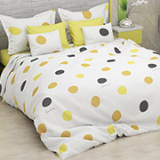 Комплект постільної білизни Selena Горошок жовтий 100365